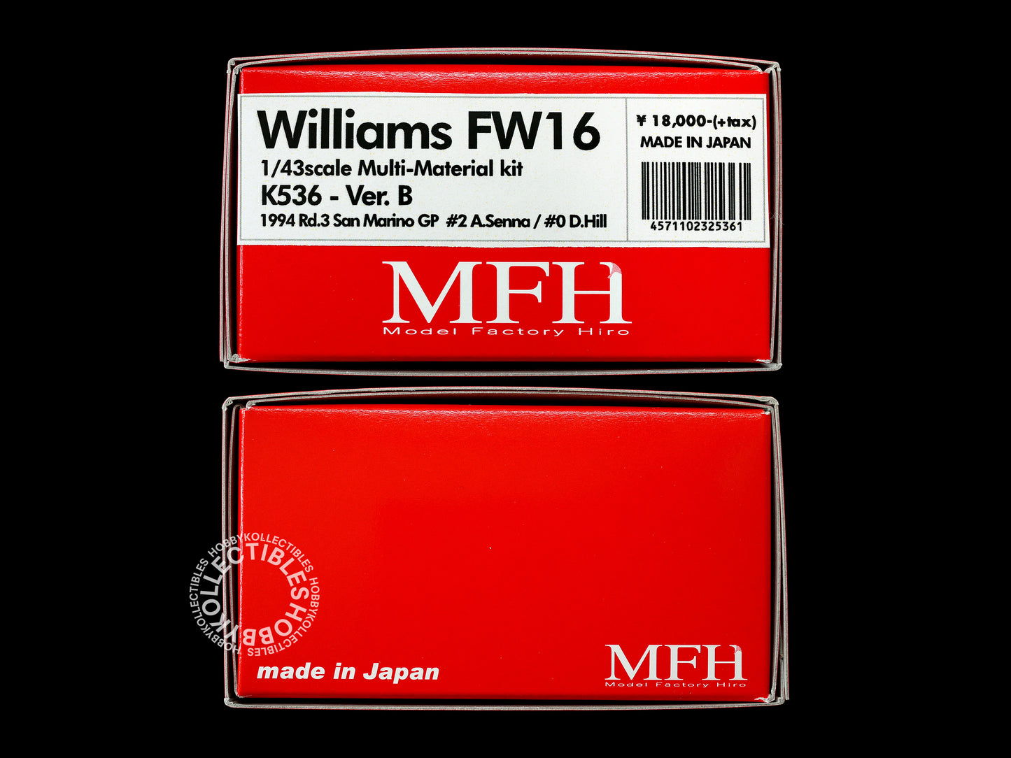 MFH 1/43 Williams FW16 F1 Racing #2 A.Senna Metal Model Kit K536