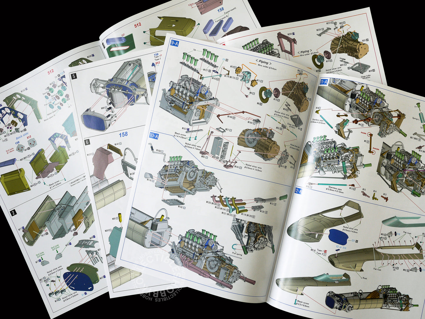 MFH Model Factory Hiro 1/12 Ferrari 158F1 K834 Full Detail Kit + Bonus Rivets