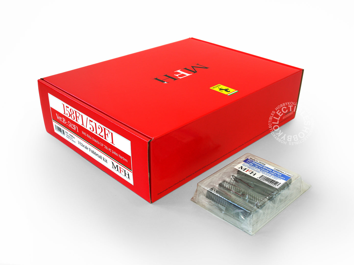 (SOLD) MFH Model Factory Hiro 1/12 Ferrari 512F1 K835 Full Detail Kit + Bonus Rivets