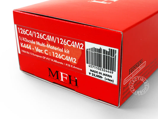 MFH 1/43 Ferrari 126C4M2 F1 Racing Car ver.C K444 Metal Kit 2025