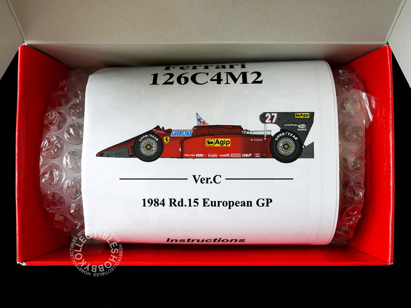 MFH 1/43 Ferrari 126C4M2 F1 Racing Car ver.C K444 Metal Kit 2025