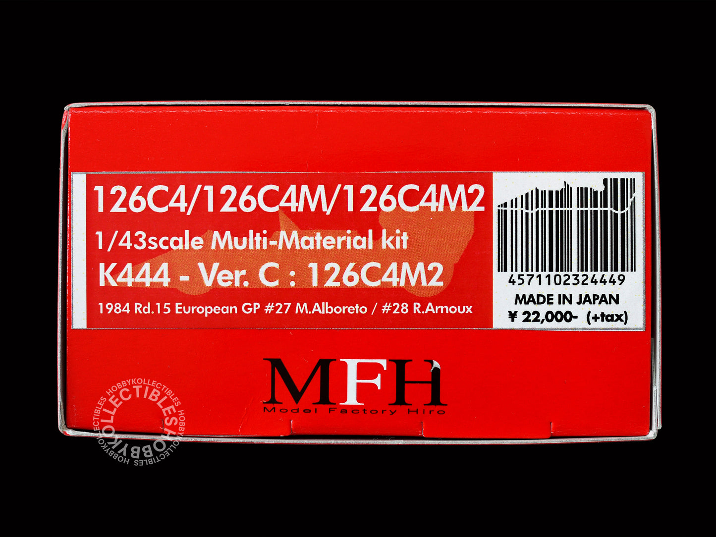MFH 1/43 Ferrari 126C4M2 F1 Racing Car ver.C K444 Metal Kit 2025