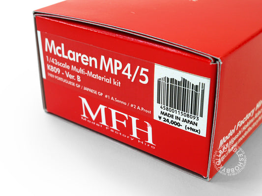 MFH Model Factory Hiro 1/43 McLaren MP4/5 A. Senna ver.B K809