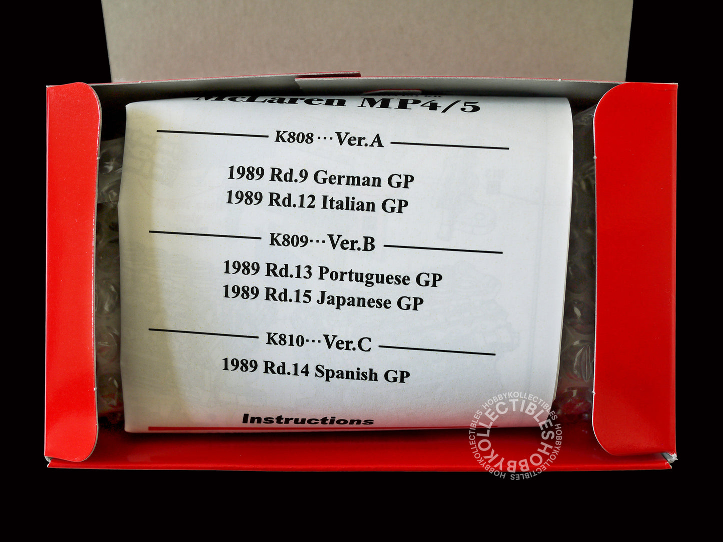 MFH Model Factory Hiro 1/43 McLaren MP4/5 A. Senna ver.B K809