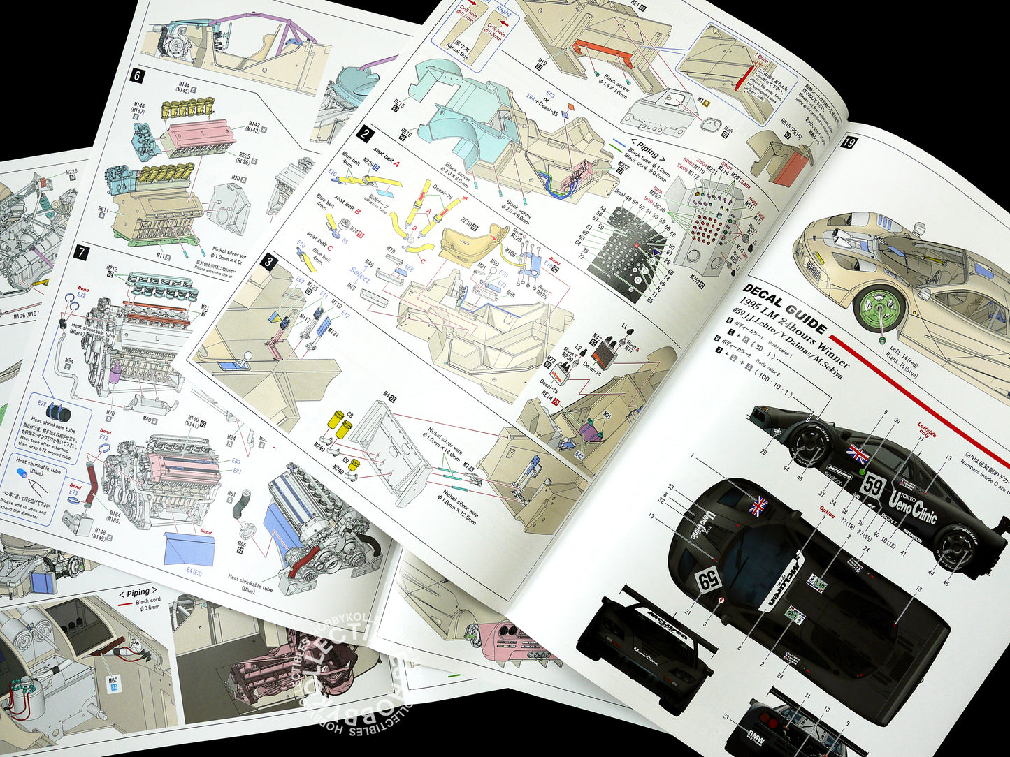MFH 1/12 McLaren F1 GTR 95' LM K756 Full Detail Model Kit