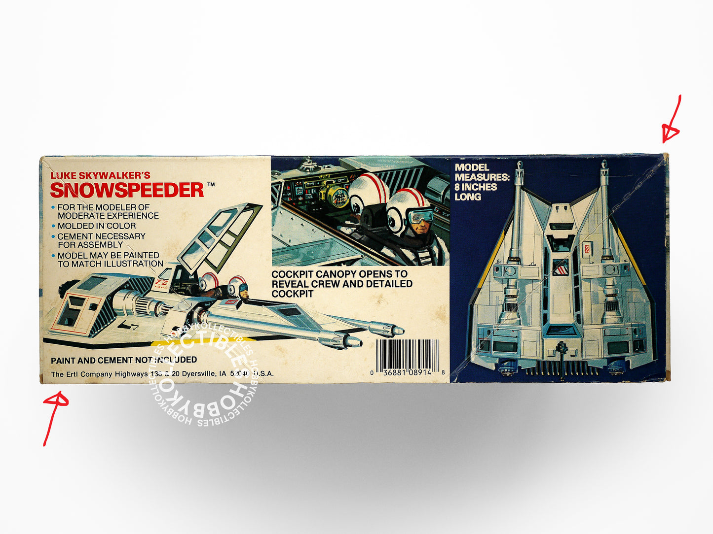 MPC Star Wars ESB Luke SkyWalker's Snow Speeder 8" Plastic Model Kit