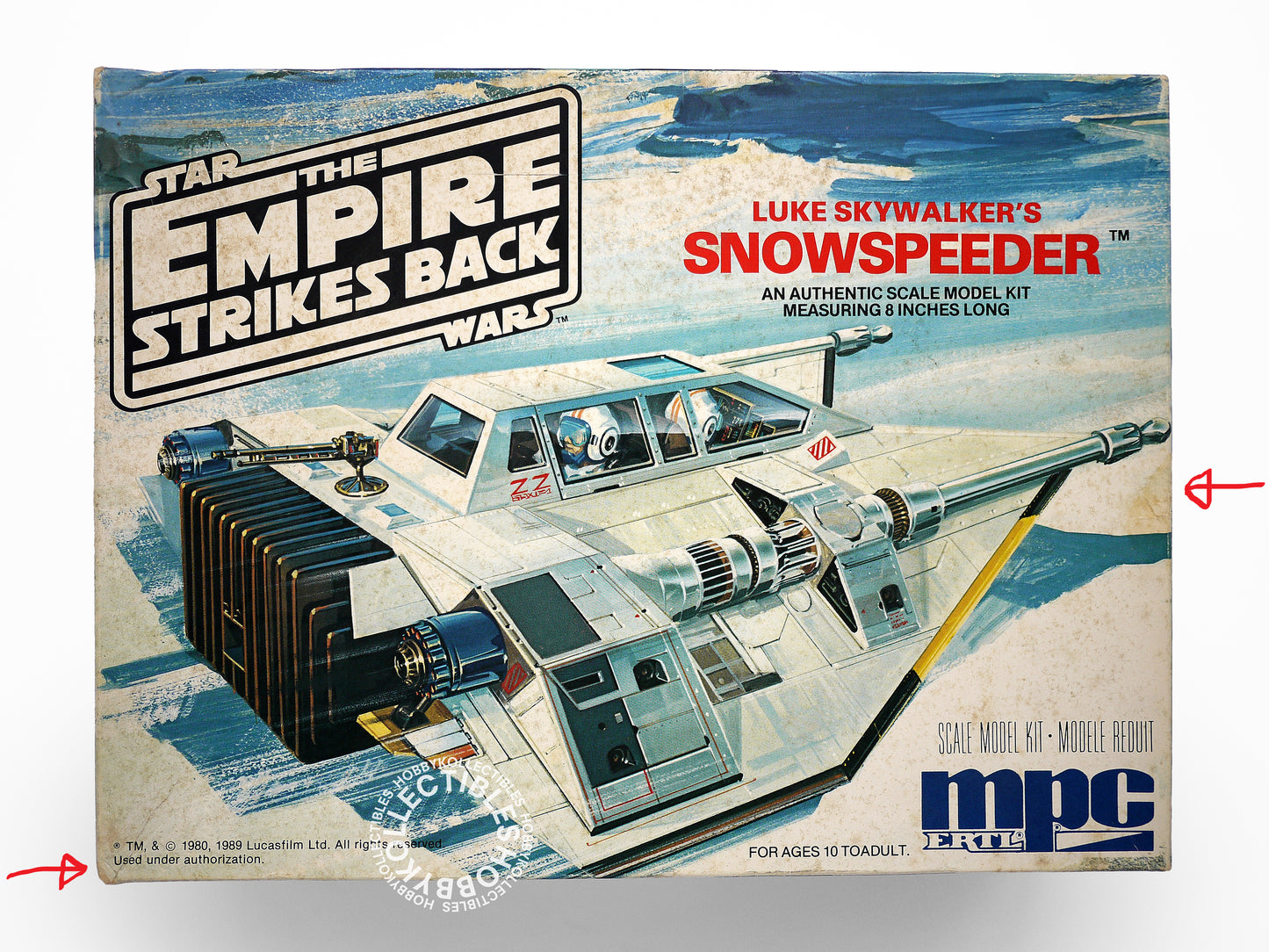 MPC Star Wars ESB Luke SkyWalker's Snow Speeder 8" Plastic Model Kit