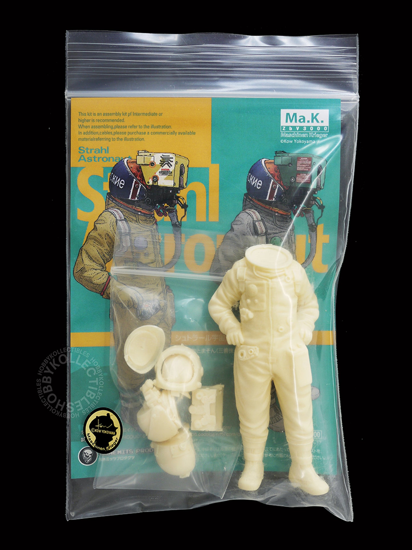Lot of 4 x Honemits 1/20 Ma.K Figures Resin Kit Strahl Astronaut Pilot