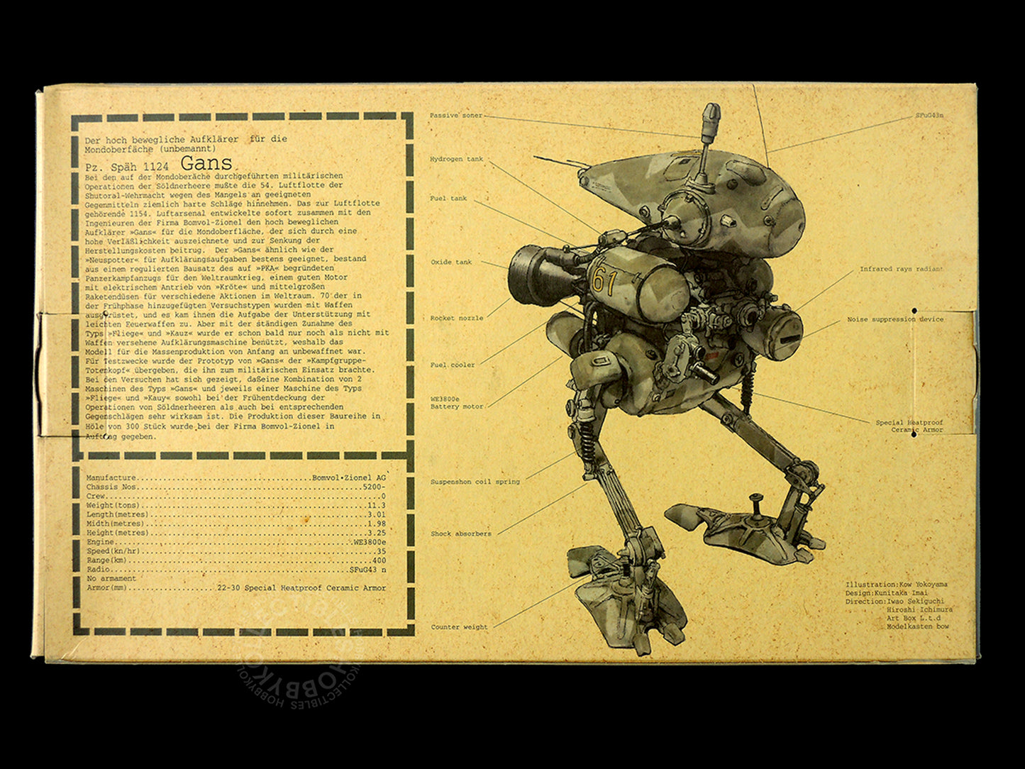 Ma.K Modelkasten Vintage 1/20 Gans Resin+Plastic Model Kit