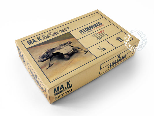 Ma.K Nitto SF3D Vintage 1/20 Fledermaus P.K.40 Model Kit