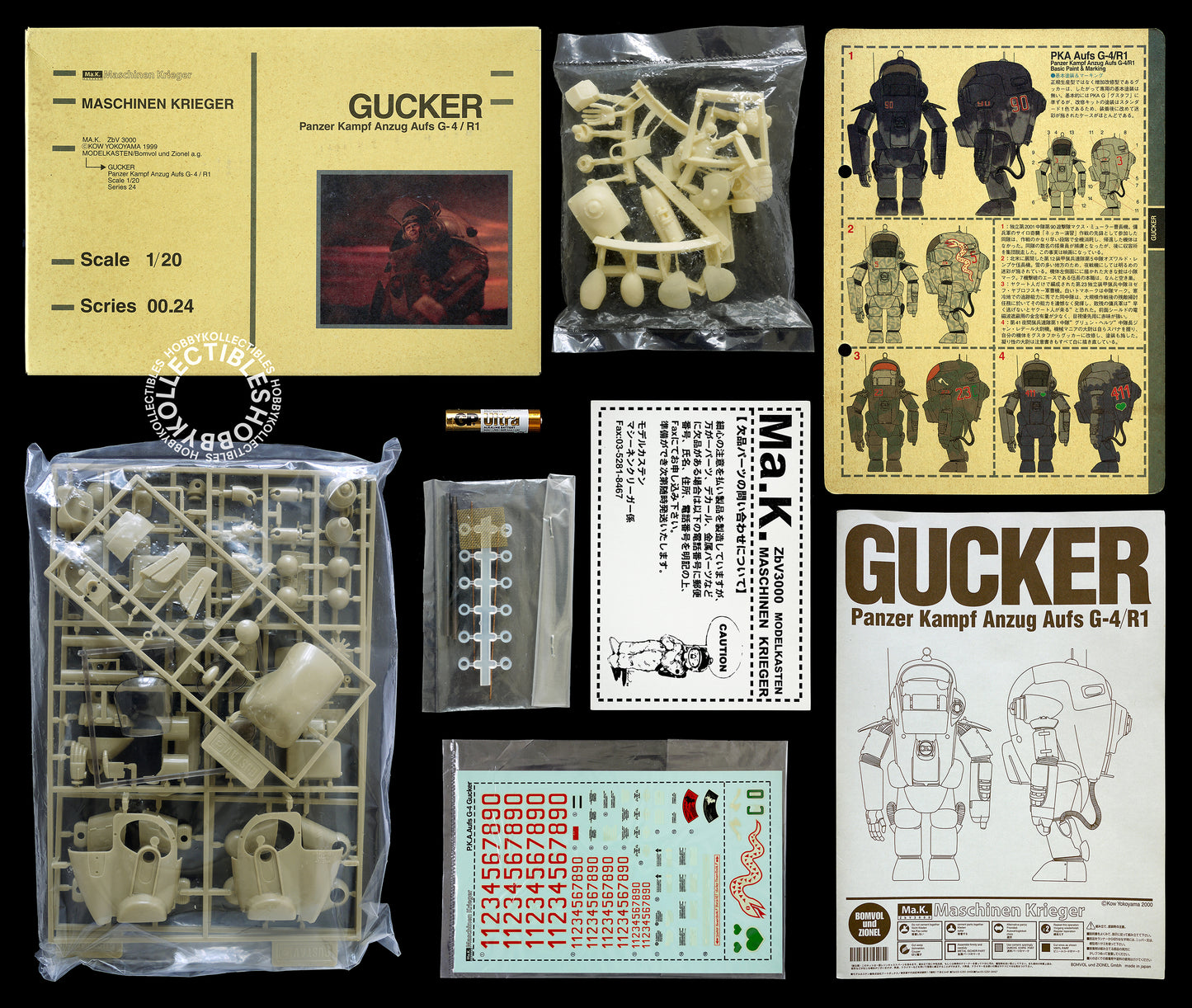 Ma.K Modelkasten Nitto Vintage #24 1/20 Gucker Resin/Plastic Kit