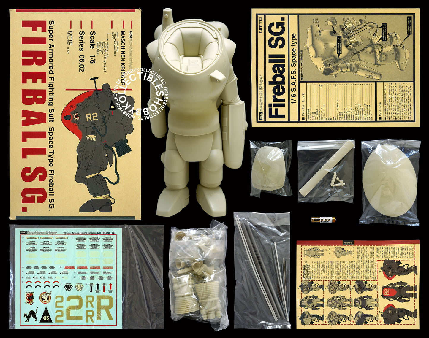 Ma.K Nitto SF3D Vintage 1/6 SAFS Fireball Vinyl Model Kit
