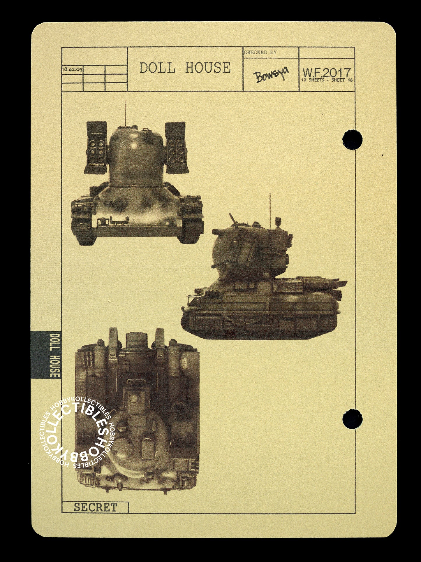 Ma.K Tenbowkissa SF3D 1/76 Doll House Resin Model Kit