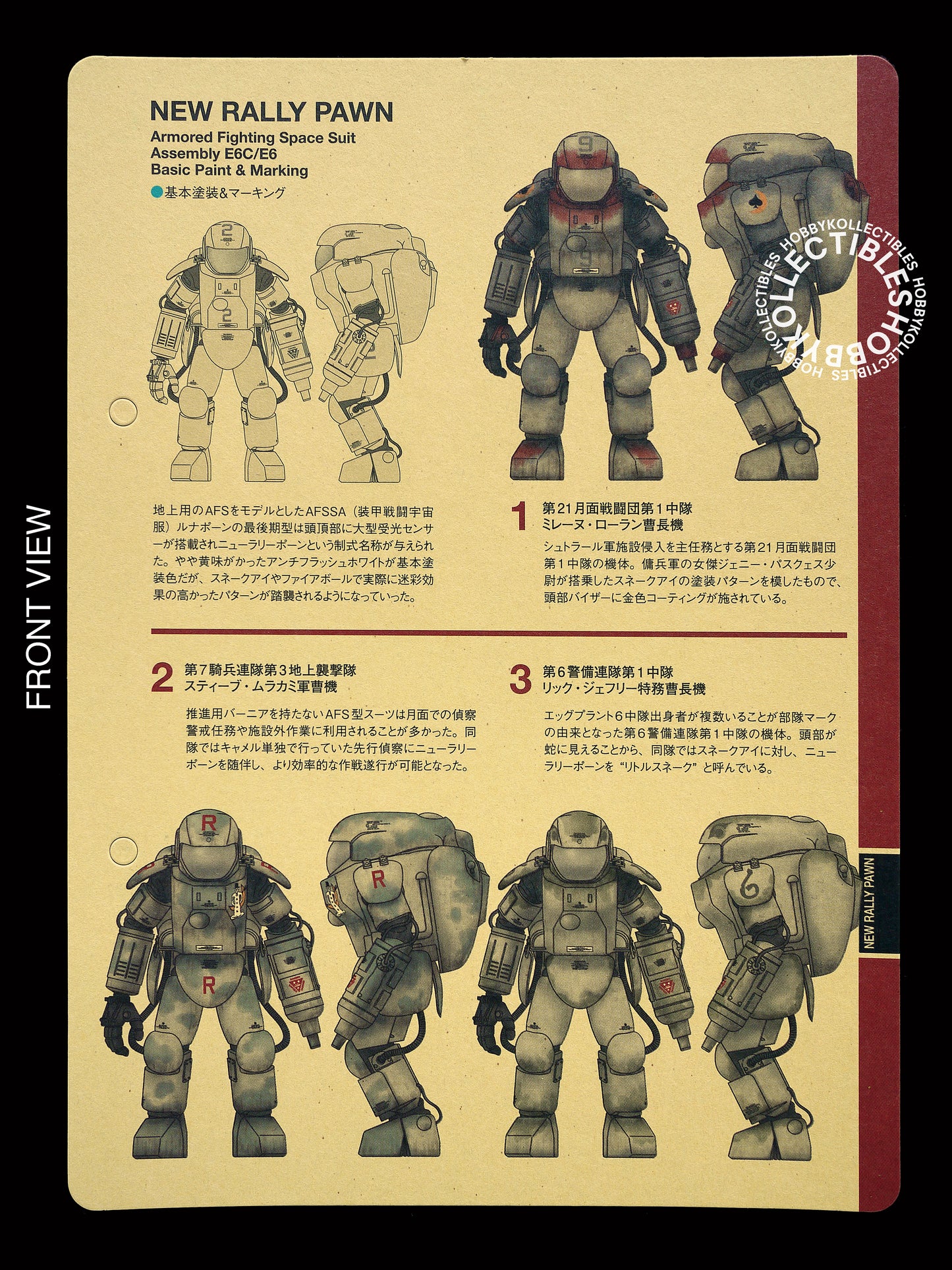 Ma.K Wave SF3D 1/20 AFS New Rally Pawn Model Kit