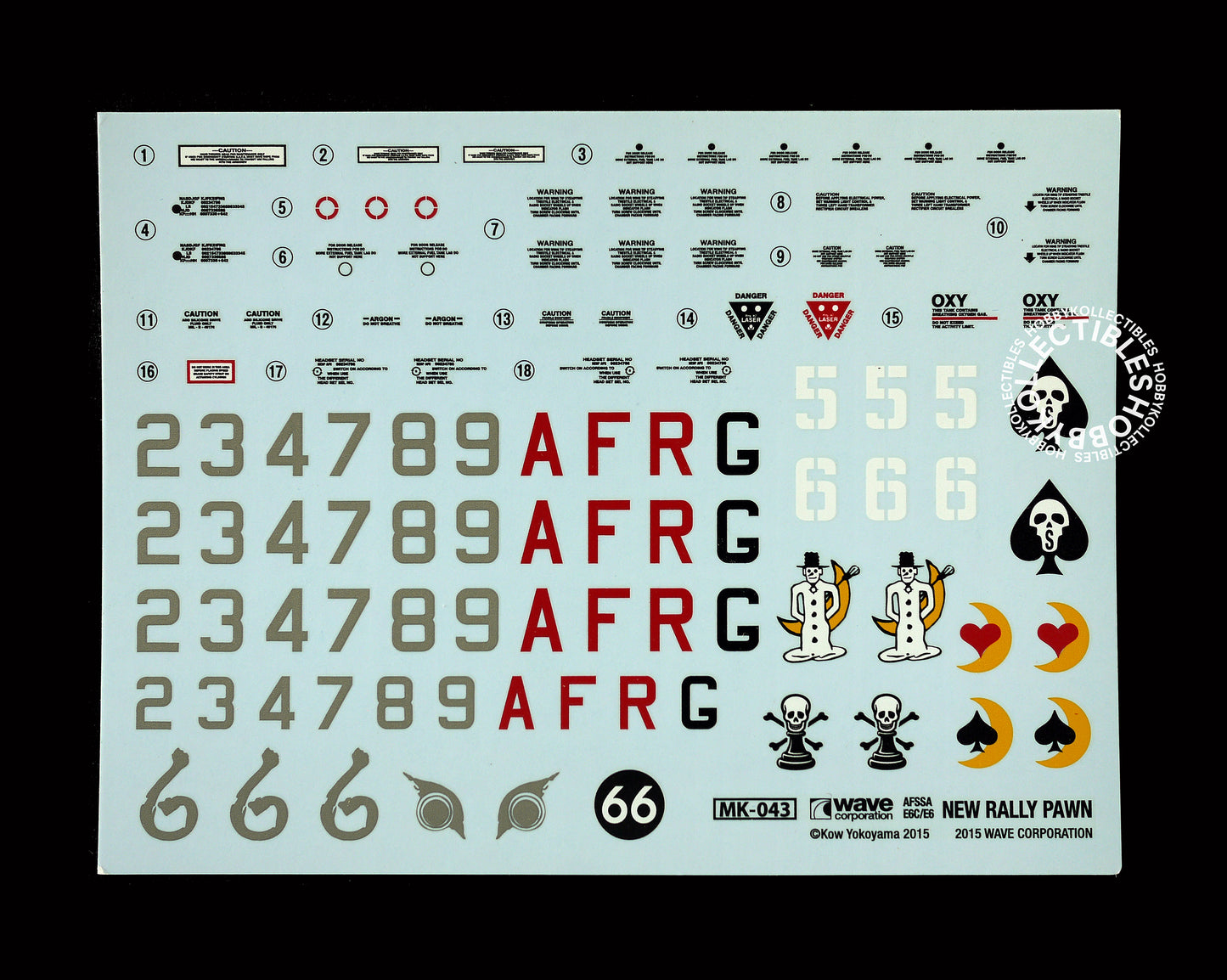 Ma.K Wave SF3D 1/20 AFS New Rally Pawn Model Kit