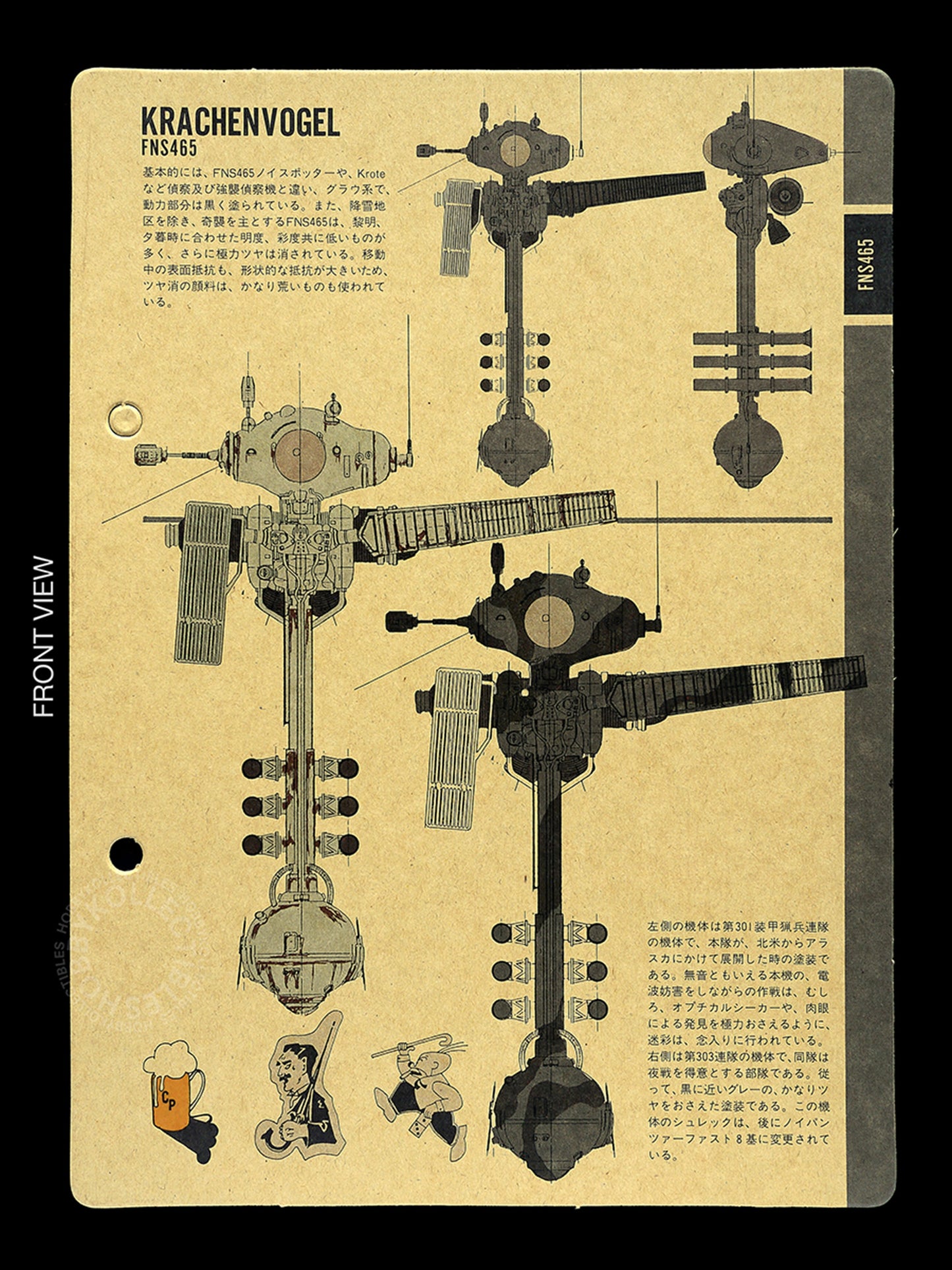 SF3D Original Vintage Ma.K 1/20 Krachenvogel FNS465 Model Kit