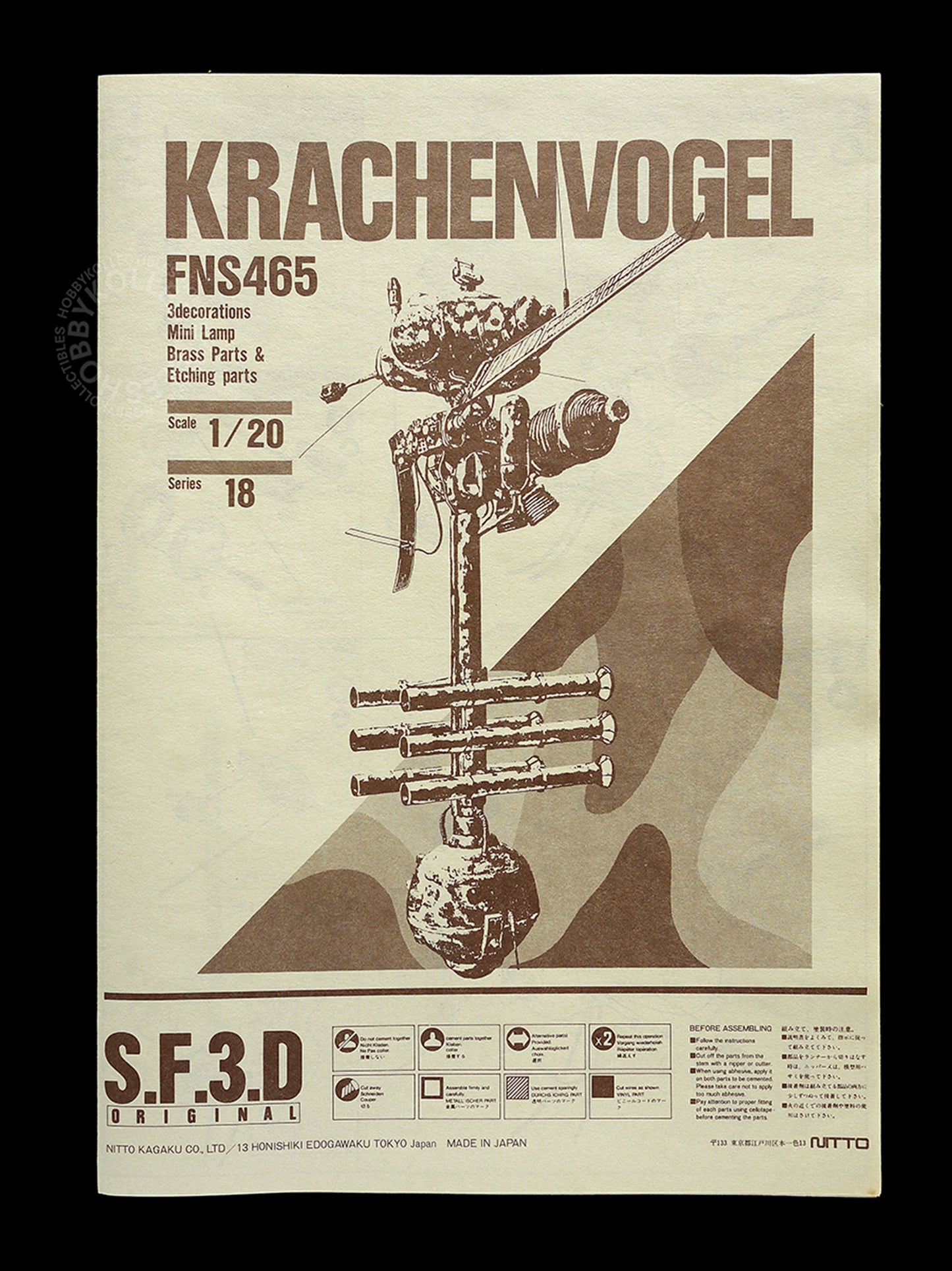 SF3D Original Vintage Ma.K 1/20 Krachenvogel FNS465 Model Kit