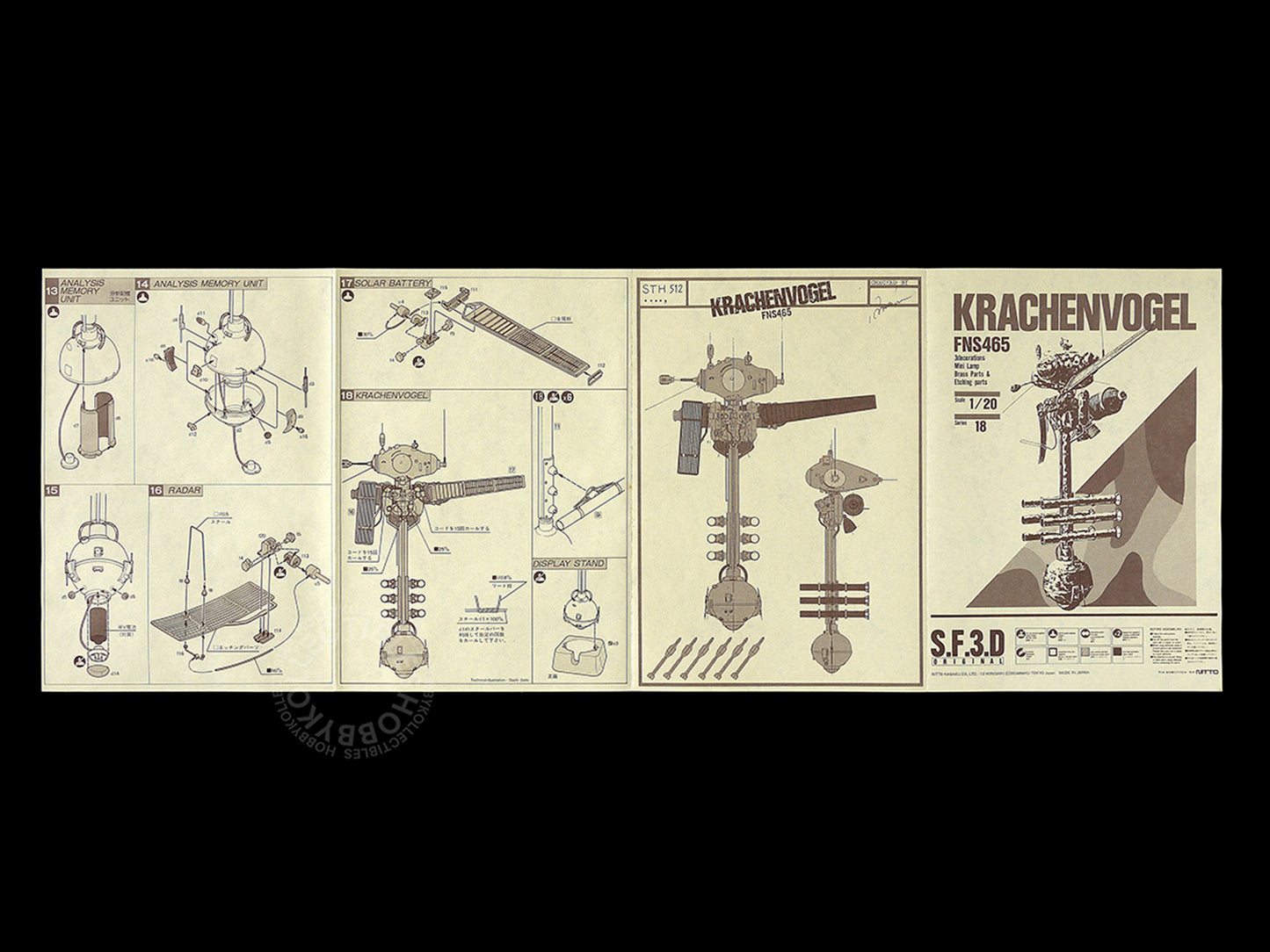 SF3D Original Vintage Ma.K 1/20 Krachenvogel FNS465 Model Kit