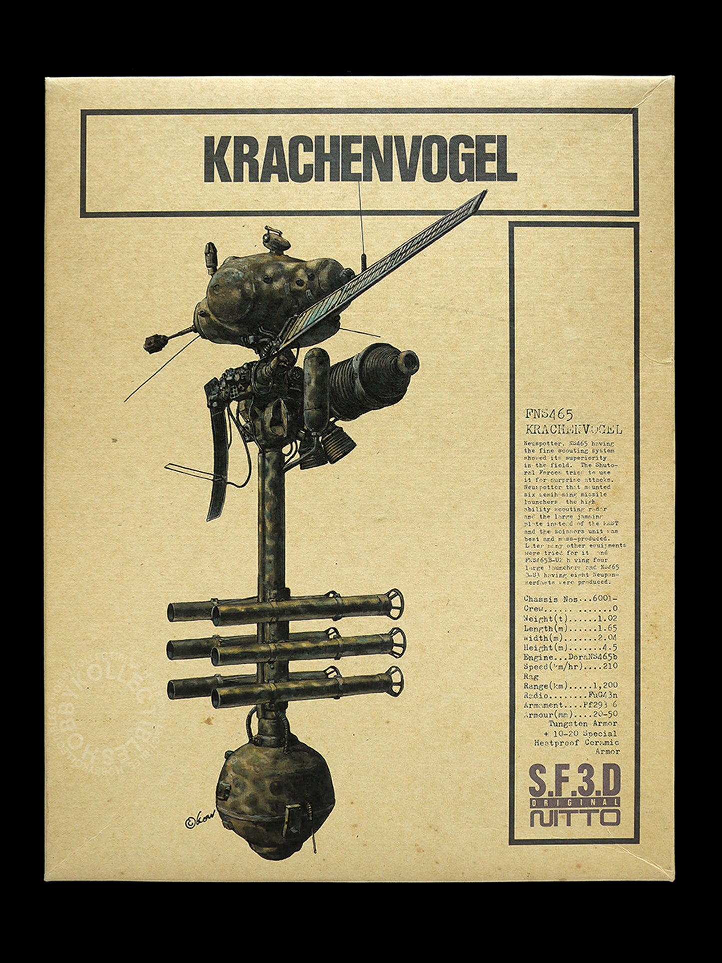 SF3D Original Vintage Ma.K 1/20 Krachenvogel FNS465 Model Kit