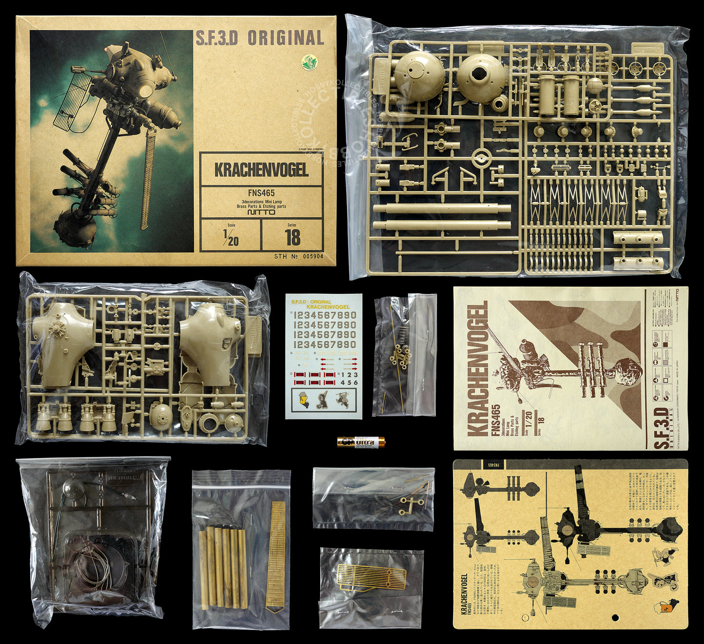 SF3D Original Vintage Ma.K 1/20 Krachenvogel FNS465 Model Kit