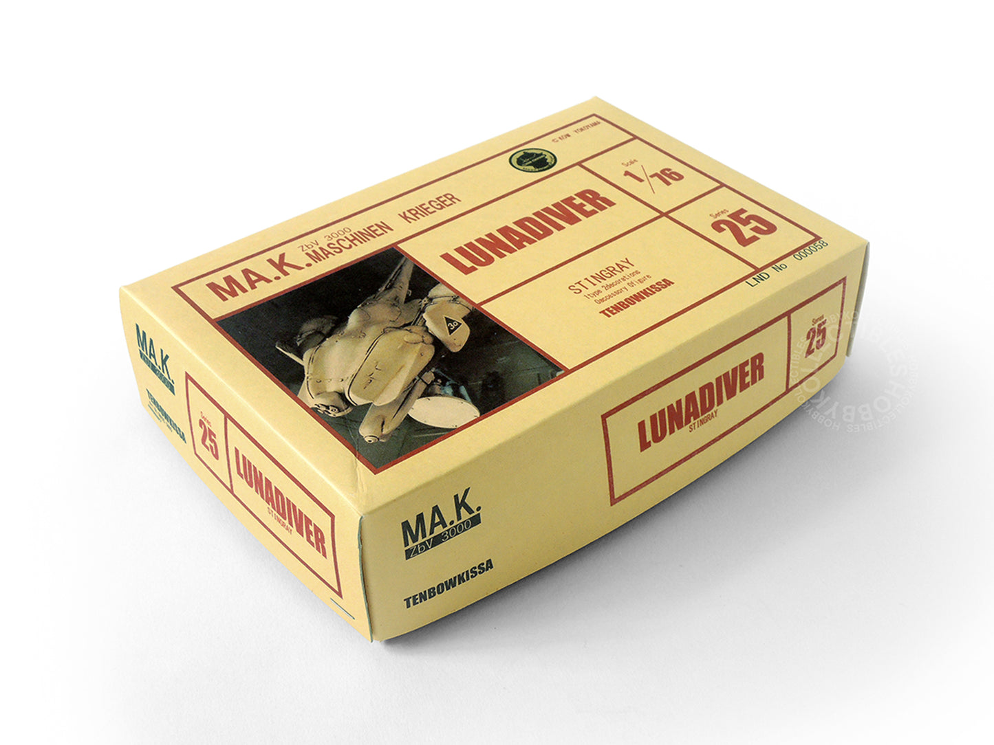 Tenbowkissa Ma.k SF3D 1/76 Lunadiver Stingray Resin Model Kit