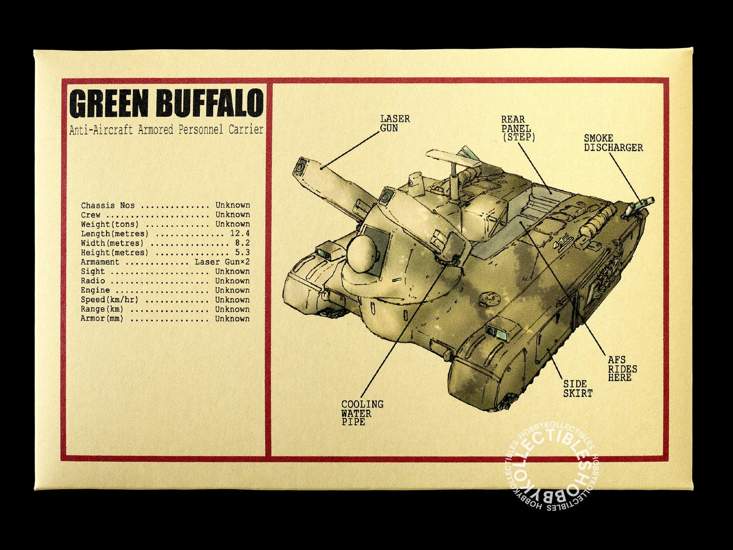 Ma.K Tenbowkissa SF3D 1/76 Green Buffalo Resin Model Kit