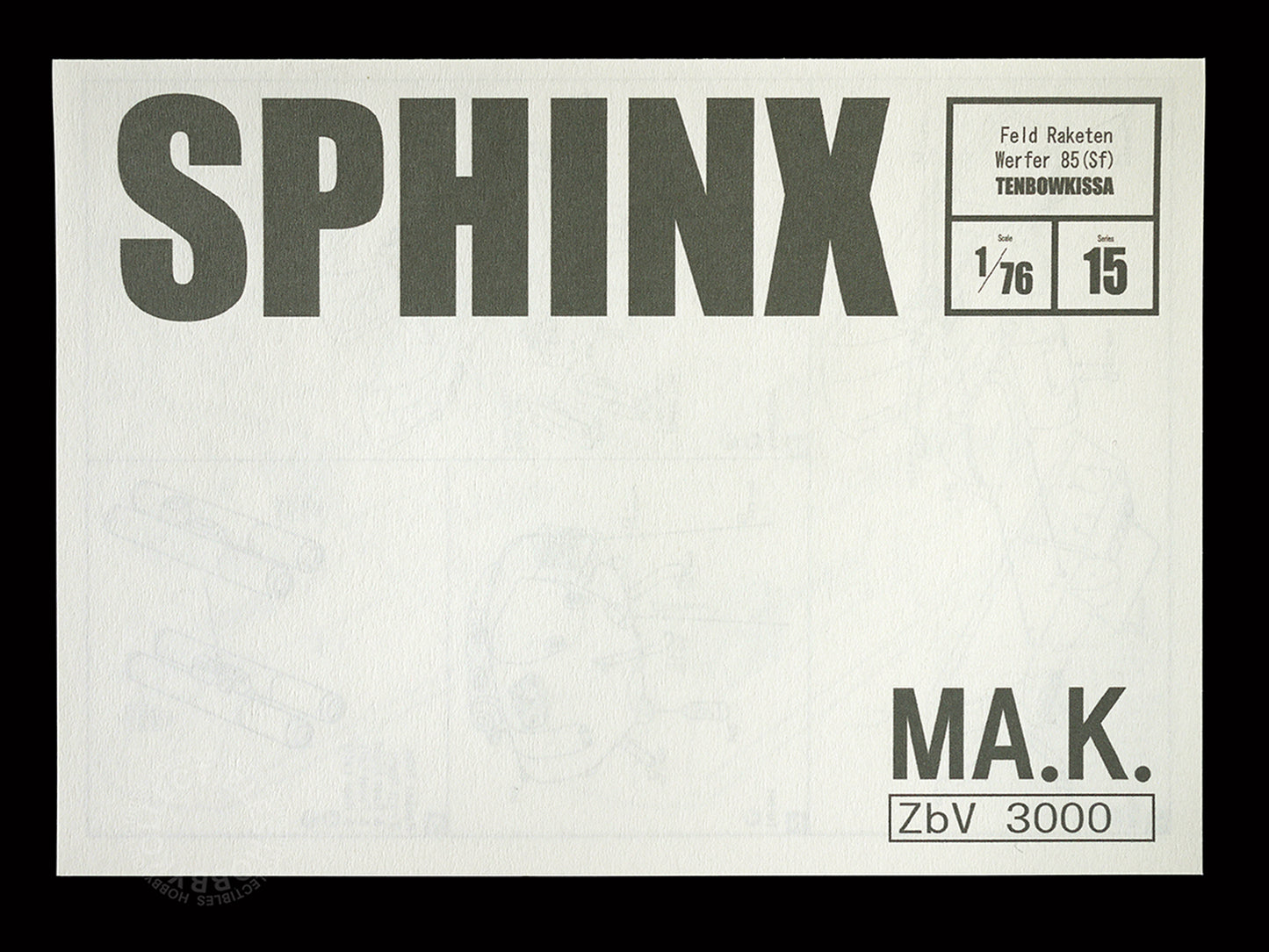 Ma.K Tenbowkissa SF3D 1/76 Sphinx Mecha Resin Model Kit