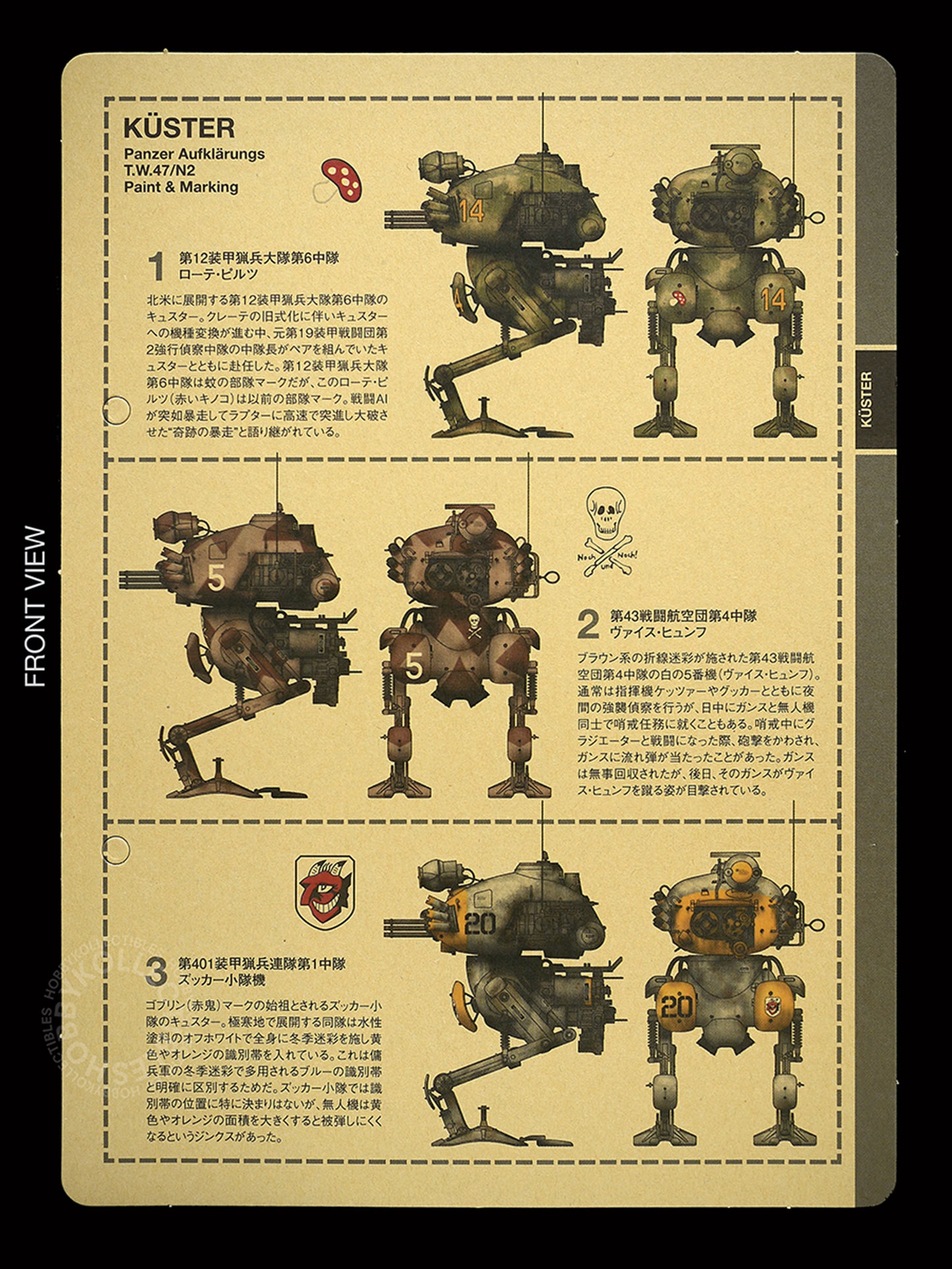 Ma.K Wave SF3D Mecha 1/20 Küster TW47/N2 Model Kit