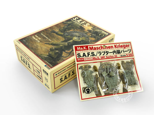 Ma.K Wave SF3D 1/20 SAFS Model Kit + Brick Works Interior Resin Parts