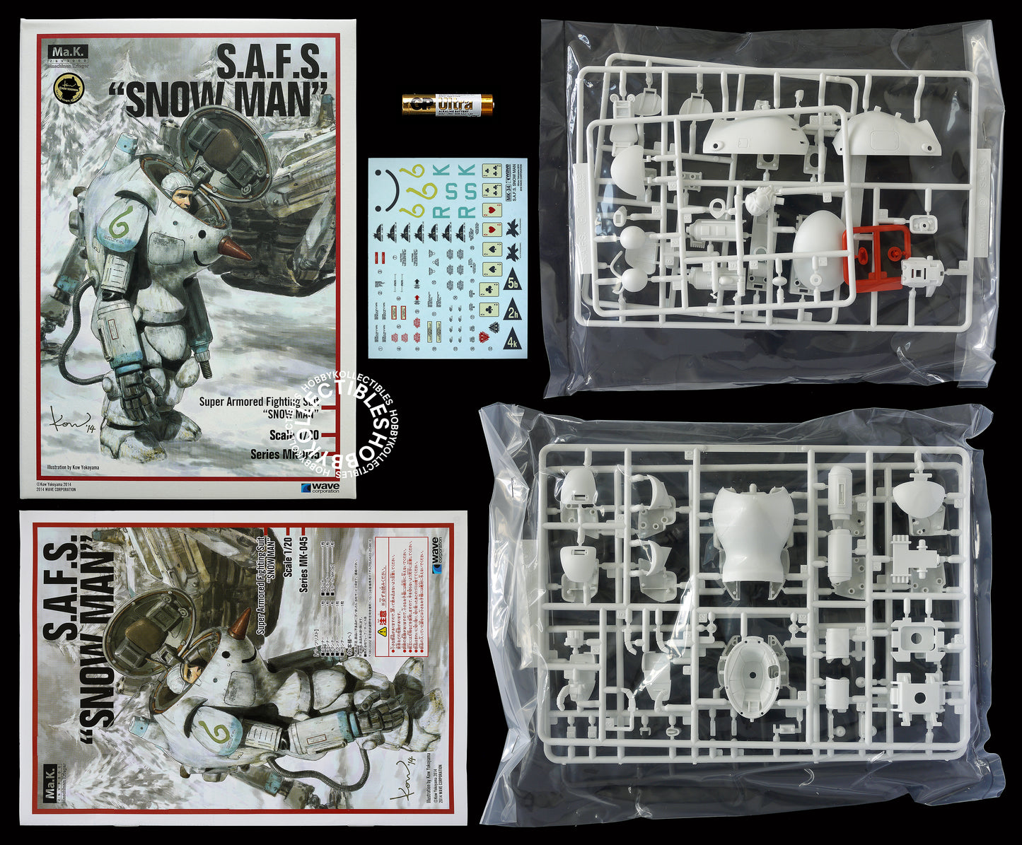 Ma.K Wave SF3D 1/20 SAFS Snowman Plastic Model Kit