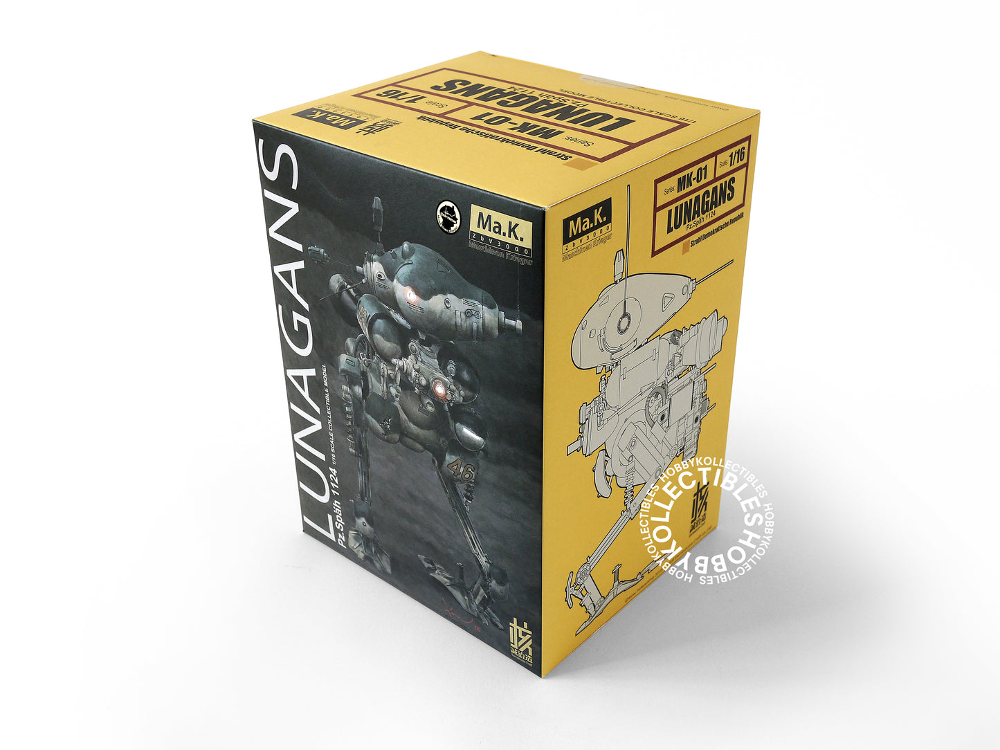 Ma.K Wave SF3D Earnestcore Craft 1/16 Lights-Up Luna Gans Action Figure MK-01 Factory Sealed