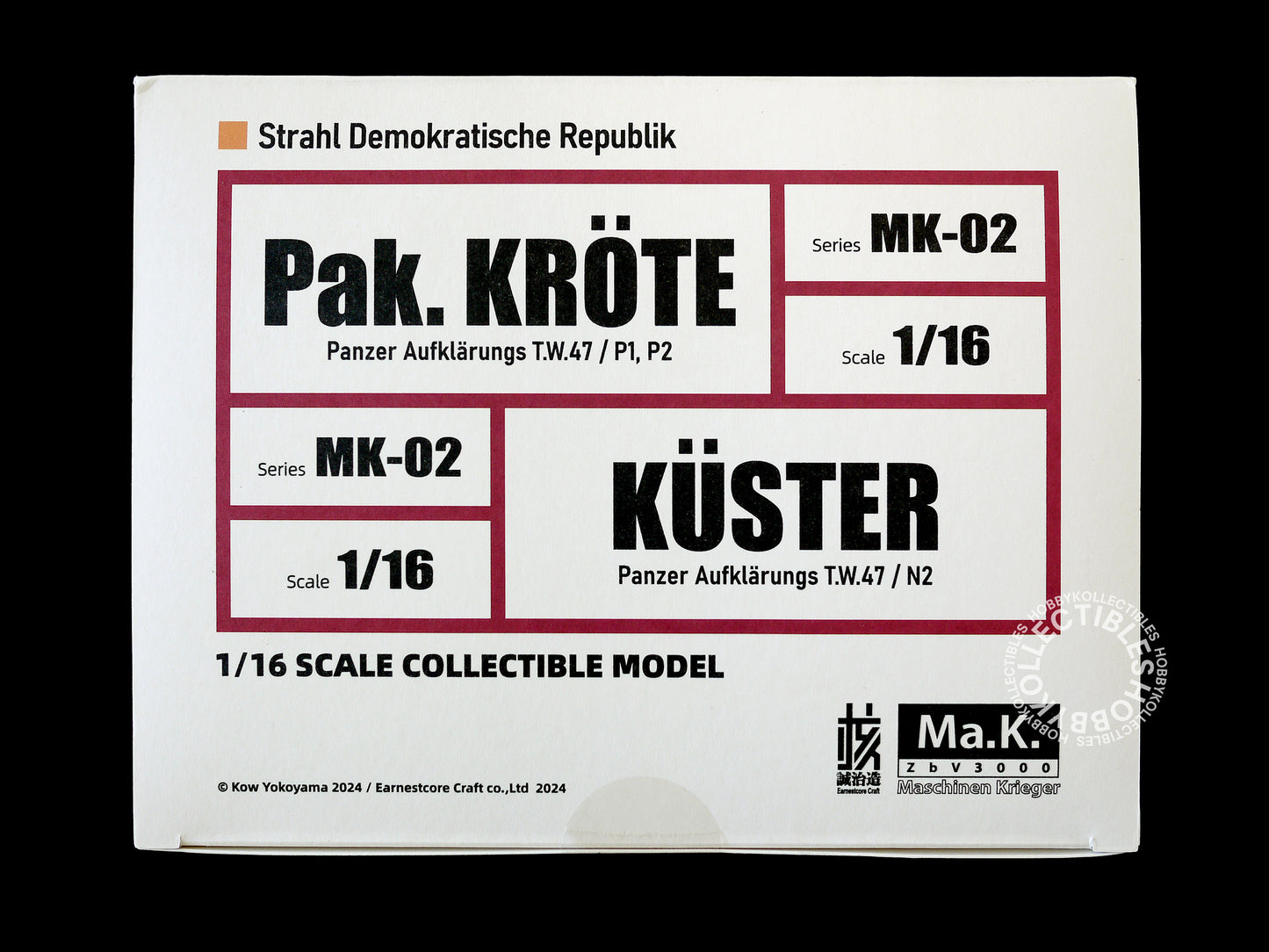 Ma.K Wave Earnestcore Craft 1/16 Pak Krote Action Figure Clear V.