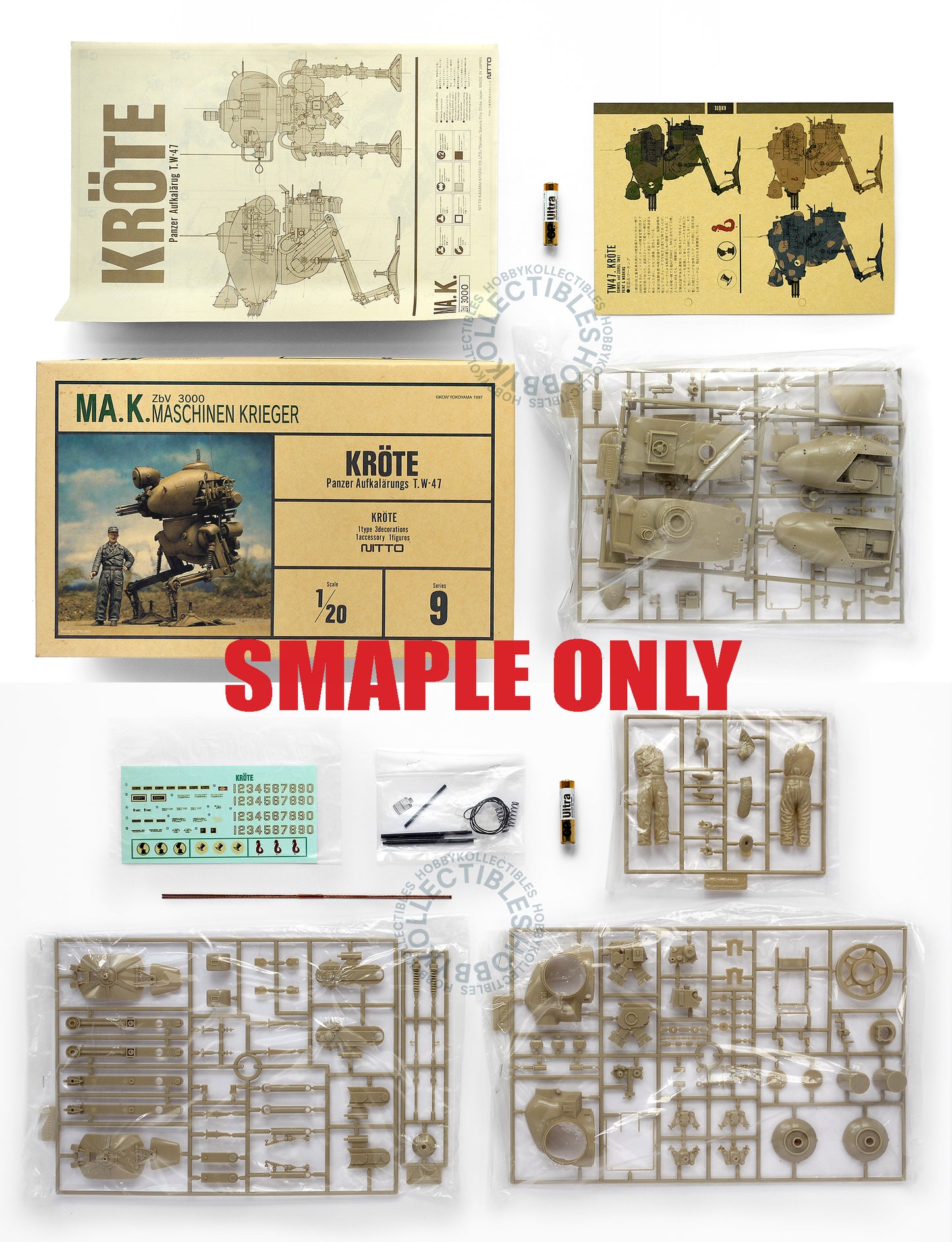 Ma.K Nitto SF3D Vintage 1/20 Mecha Kröte TW-47 Factory Sealed