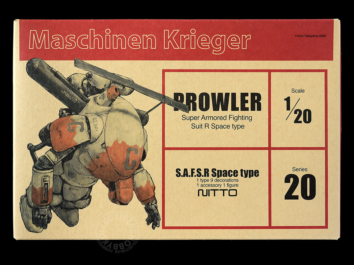 Ma.K Nitto SF3D 1/20 #20 SAFS R Prowler MISSING CAMO CARD & INSTRUCTION is PHOTOCOPY