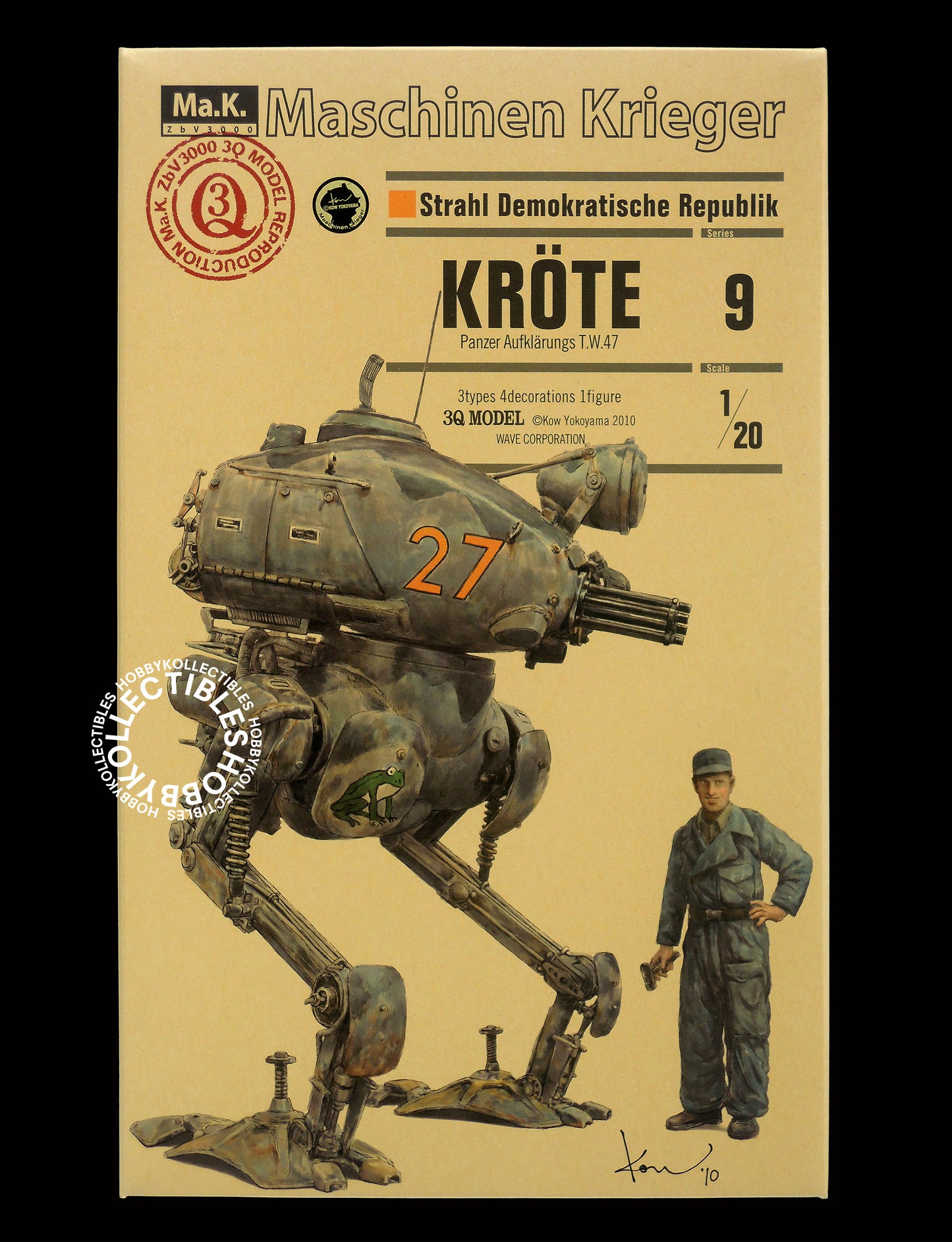 Ma.K Wave SF3D 1/20 Mecha Krote 3Q Model Kit