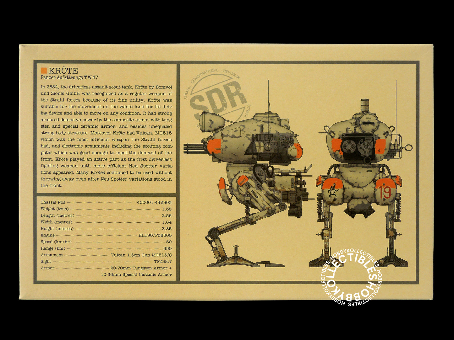 Ma.K Wave SF3D 1/20 Mecha Krote 3Q Model Kit