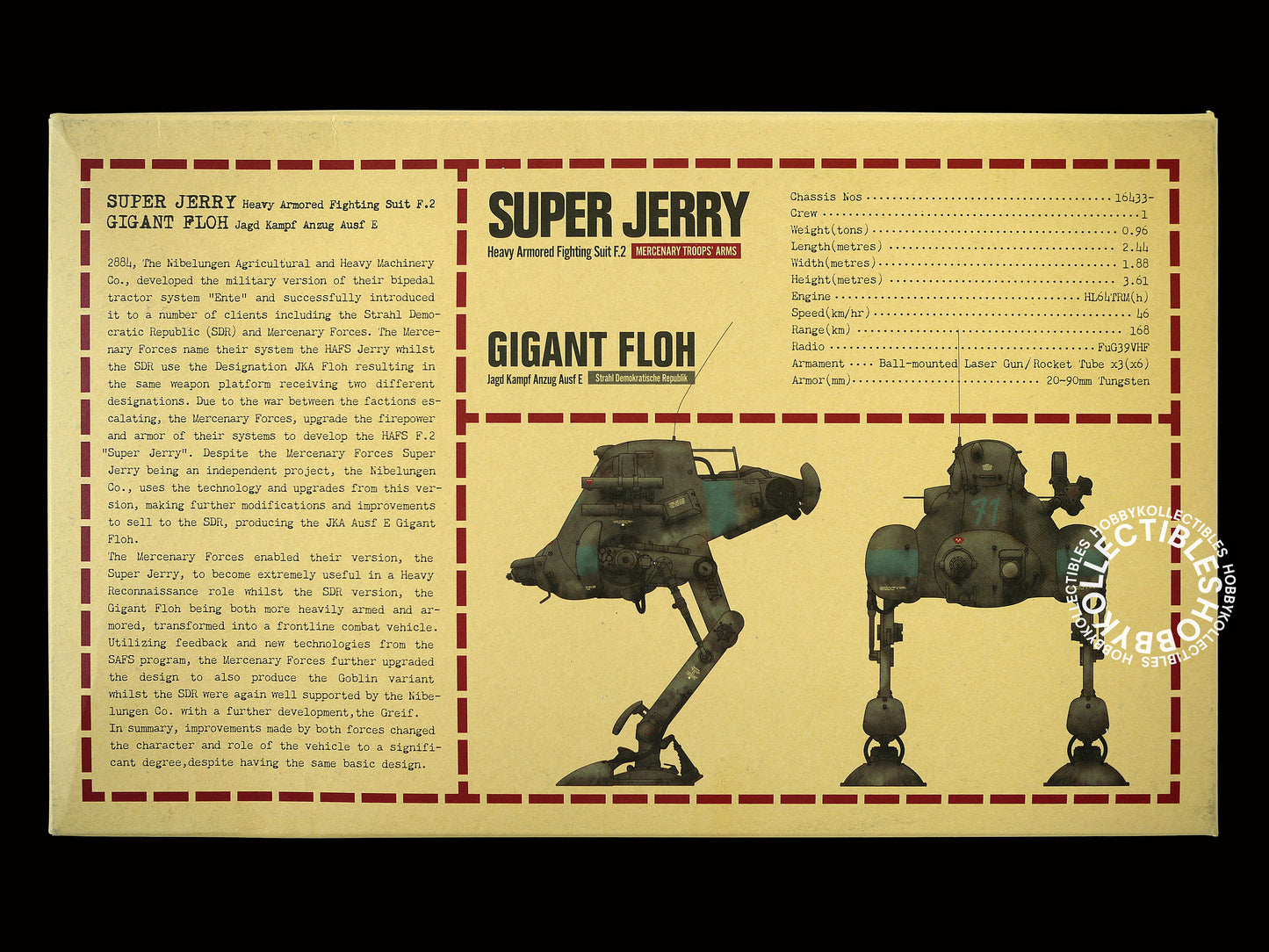 Ma.K Wave SF3D 1/20 Super Jerry F.2 Gigant Floh Model Kit