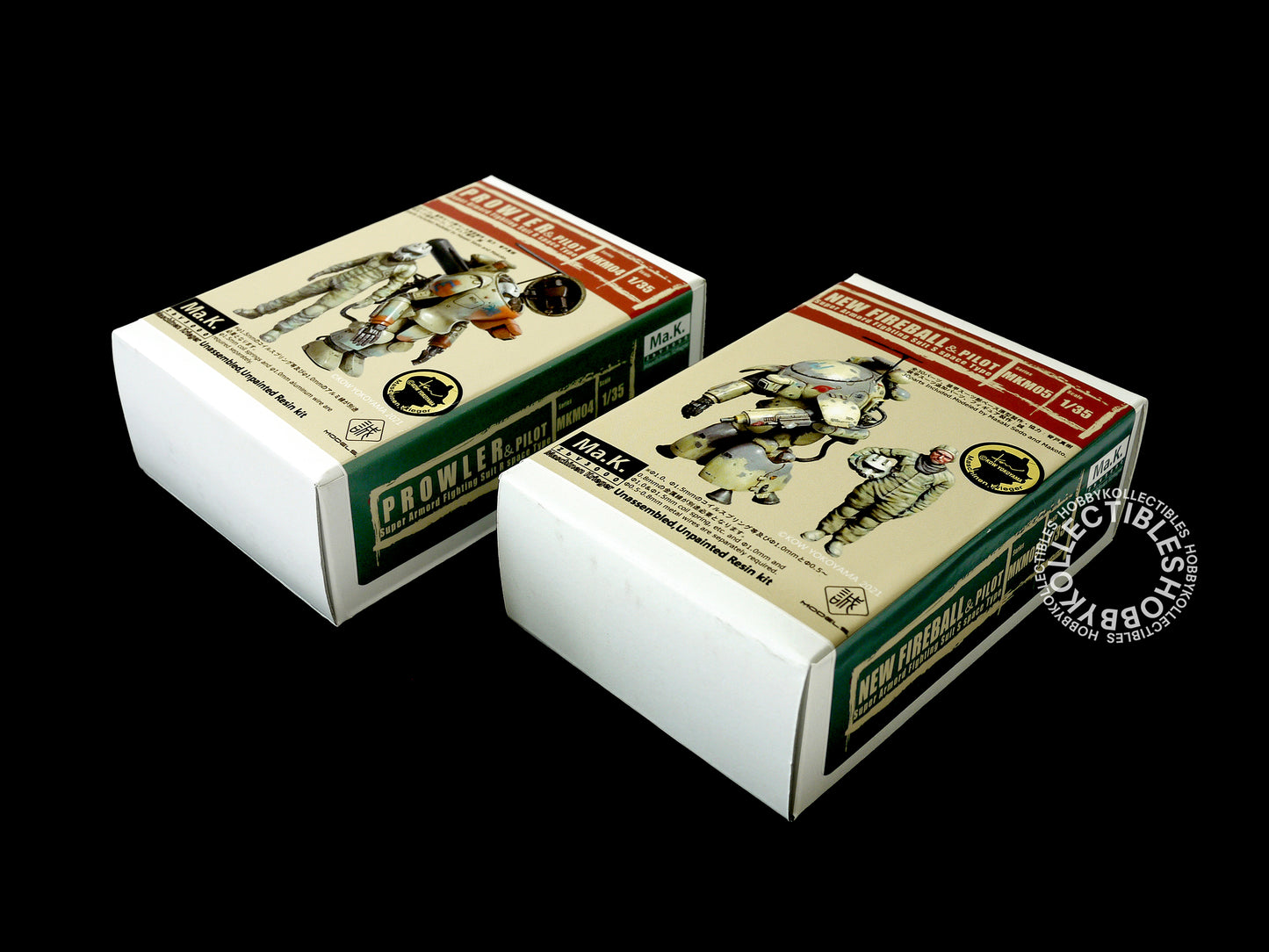 Lot of 2 Makoto Ma.K 1/35 New Fireball + Prowler w/Pilot Resin Kit