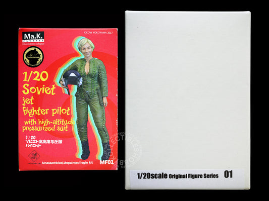 Makoto Ma.K 1/20 Soviet Jet Fighter Pilot Figure + Bonus Resin Model Kit