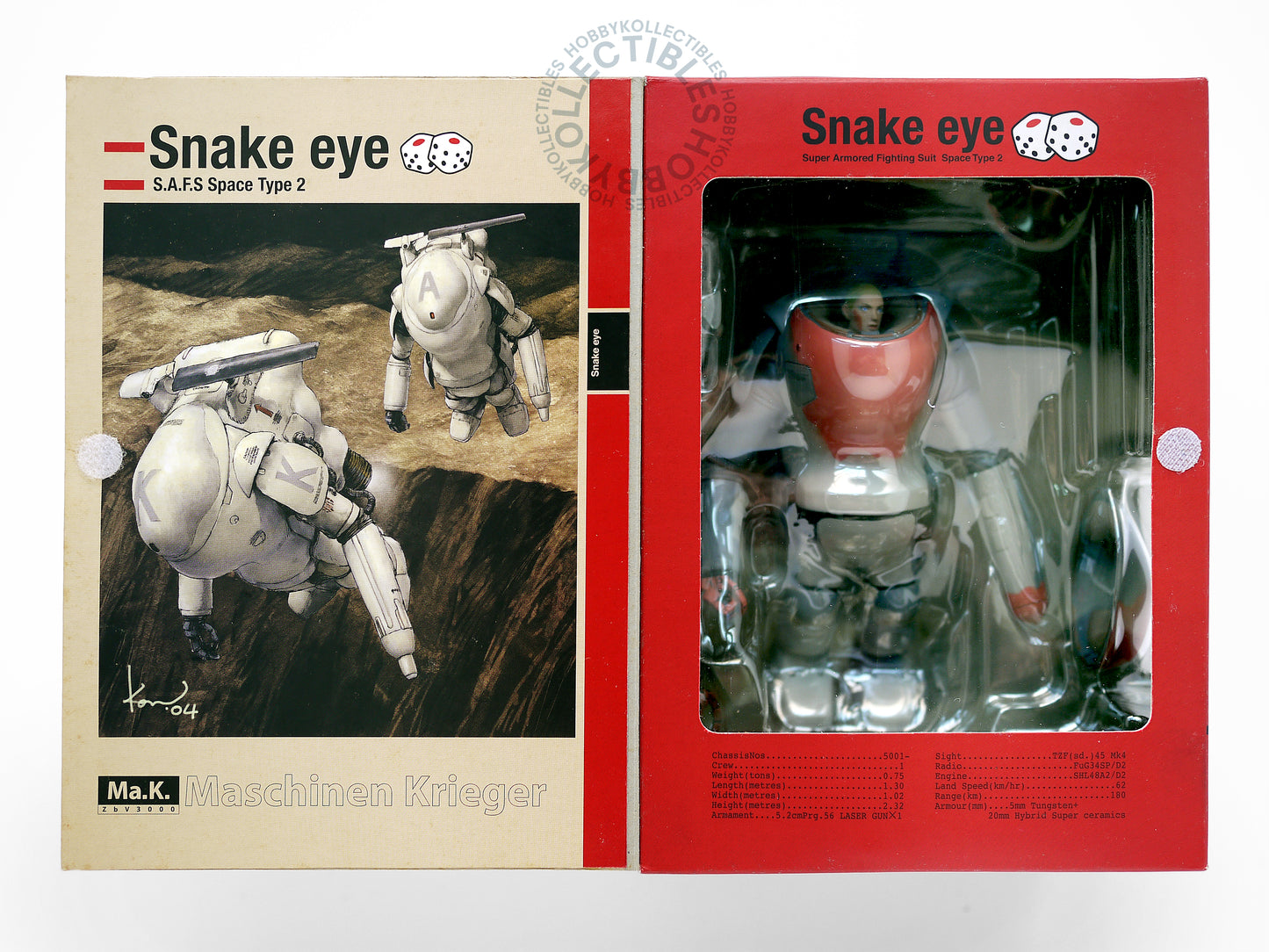 Ma.K Max Factory SF3D Vinatge 1/16 Snake Eye [R2] Action Figure Limited Edition Mega Rare Factory Sealed Maschinen Krieger Mecha