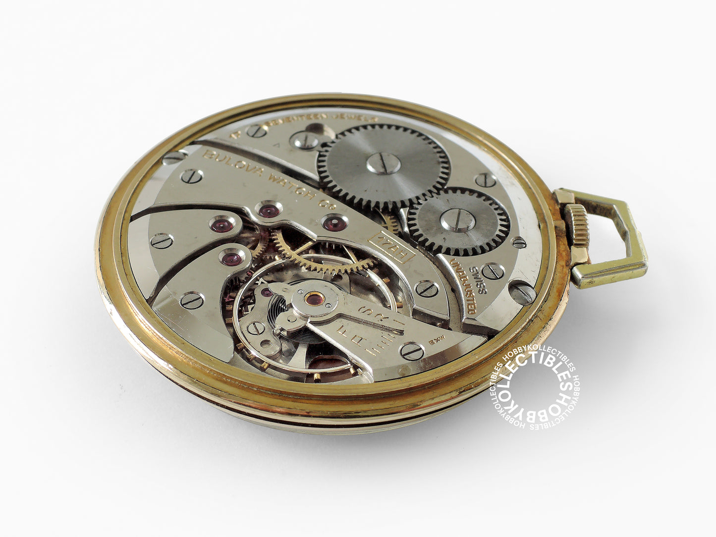 Lot of 2 Swiss Nickel Mido / Gold Plated Bulova Pocket Watch