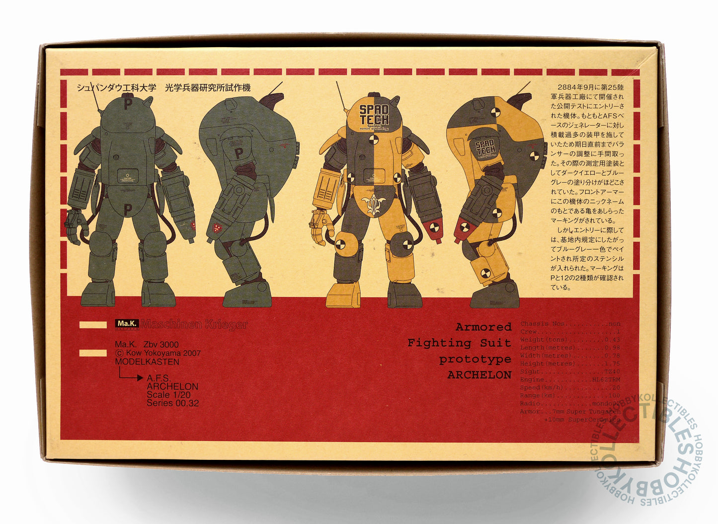 Ma.K Modelkasten Vintage 1/20 Archelon Resin/Plastic Model Kit