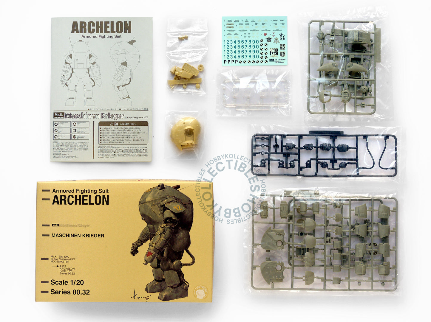 Ma.K Modelkasten Vintage 1/20 Archelon Resin/Plastic Model Kit
