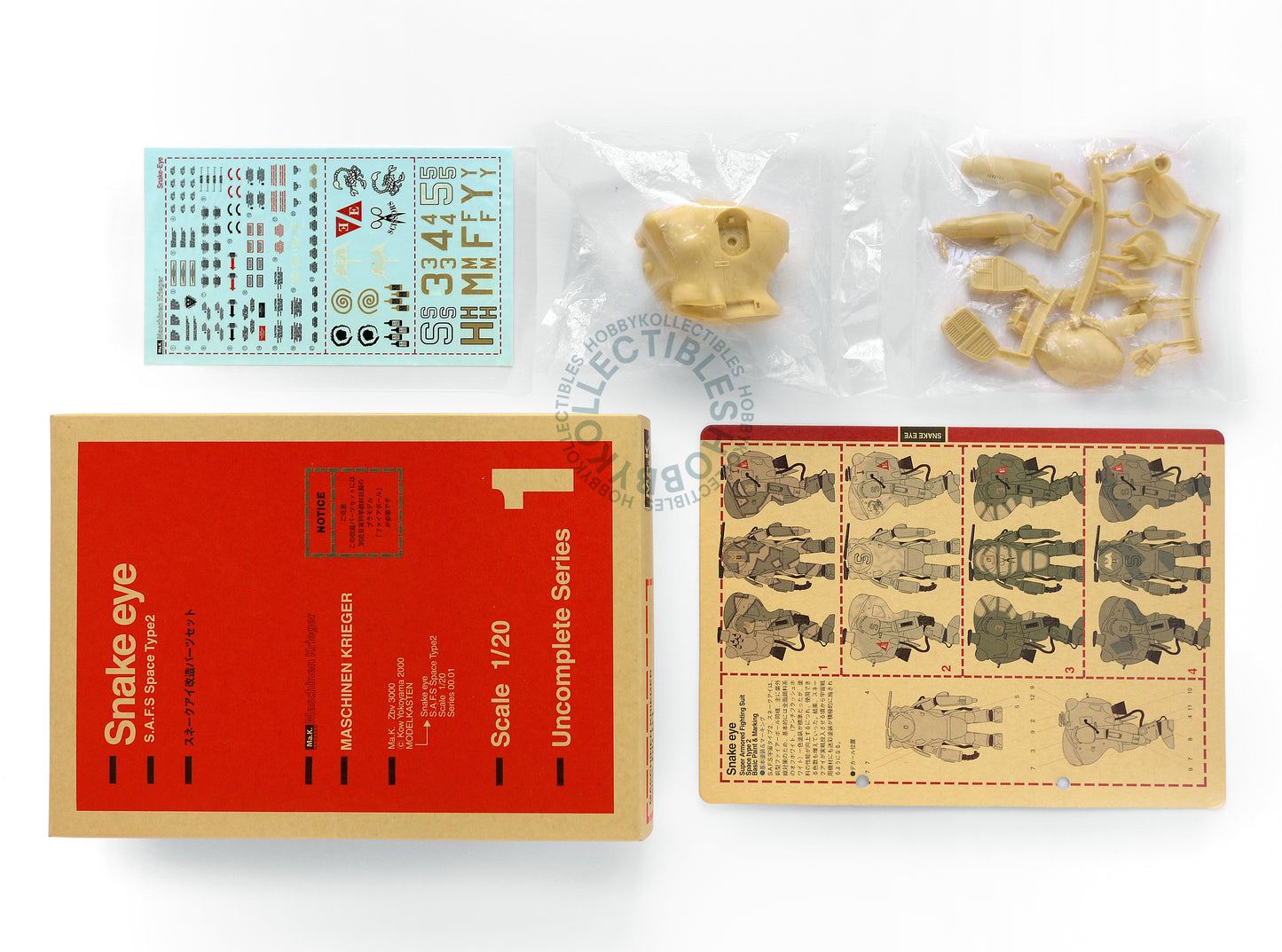 Ma.K Modelkasten SF3D Vintage #01 1/20 Snake Eye Resin Trans-Kit