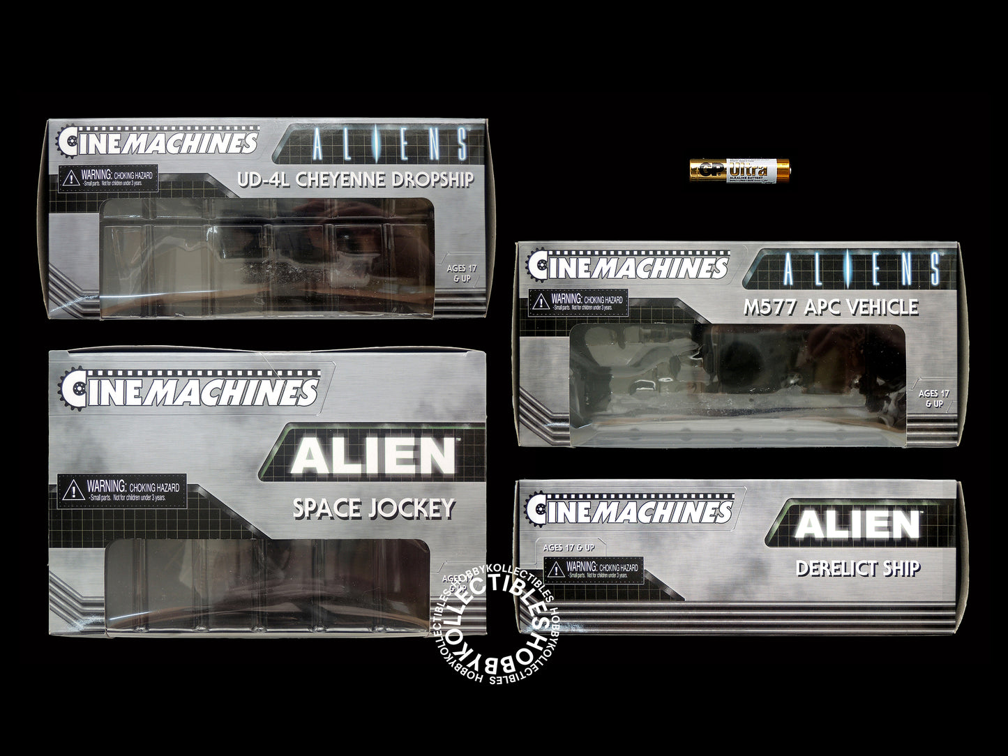NECA Cinemachines Alien Set APC Dropship Derelict Ship Space Jockey Diecast Model