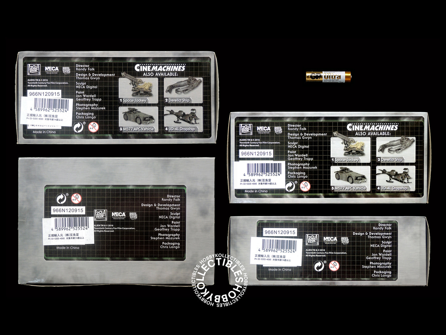 NECA Cinemachines Alien Set APC Dropship Derelict Ship Space Jockey Diecast Model