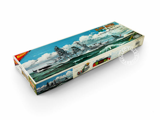 Nichimoco Vintage 1/720 30cm Japan Military HIJMS Mutsu Motorised Battleship