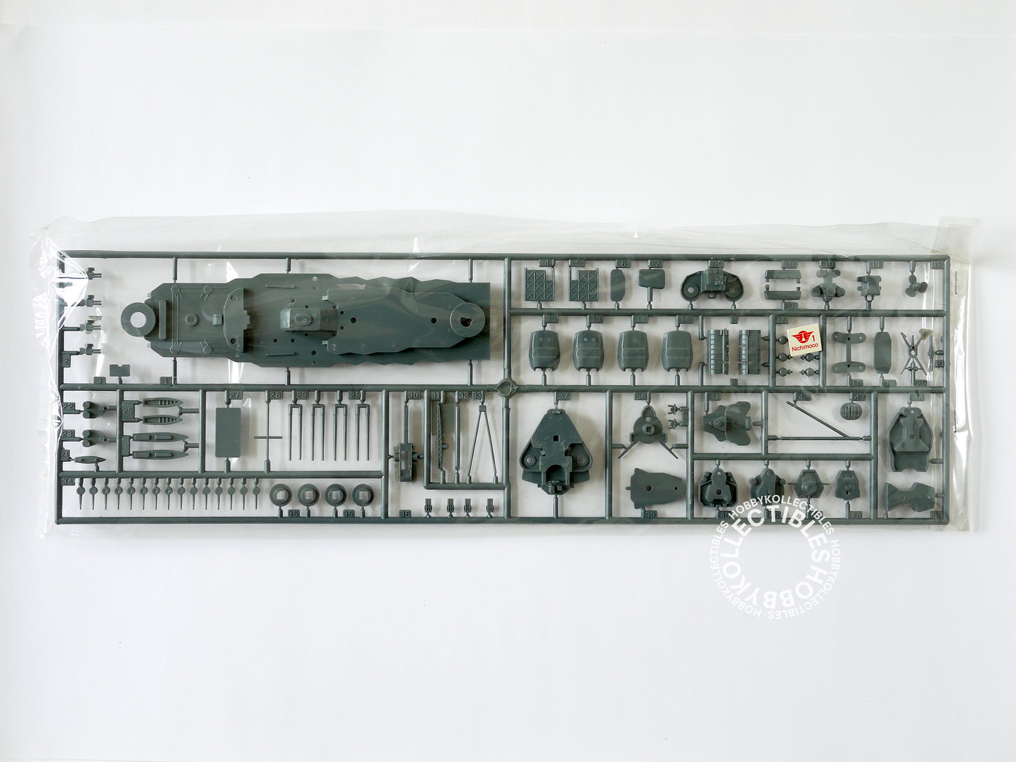 Nichimoco Vintage 1/720 30cm Japan Military HIJMS Mutsu Motorised Battleship