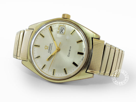 Omega Vintage Gold Plated Automatic Date Wrist Watch