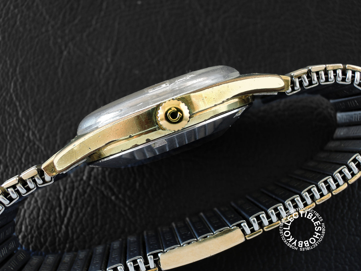 Omega Vintage Gold Plated Automatic Date Wrist Watch